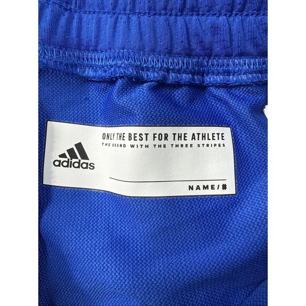 Adidas Kansas Jayhawks Team Issued Joggers Warm Up Pants Blue Mens Medium 32x30